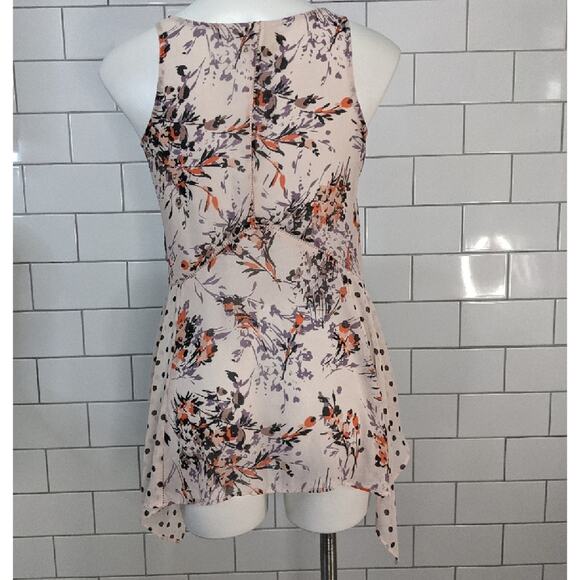 Anthropologie Vanessa Virginia Garden Pop Trapeze Top Size XS - Picture 7 of 7